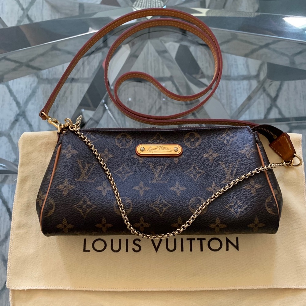 Authentic Louis Vuitton Eva Clutch Crossbody